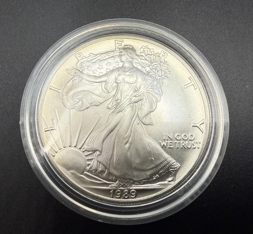1986(S) Proof, Walking Liberty Silver Dollar, Uncirculated, In Original Capsule