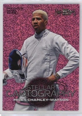 2024 Skybox Metal Universe Champions Pink FX /75 Miles Chamley-Watson #140 1t7y