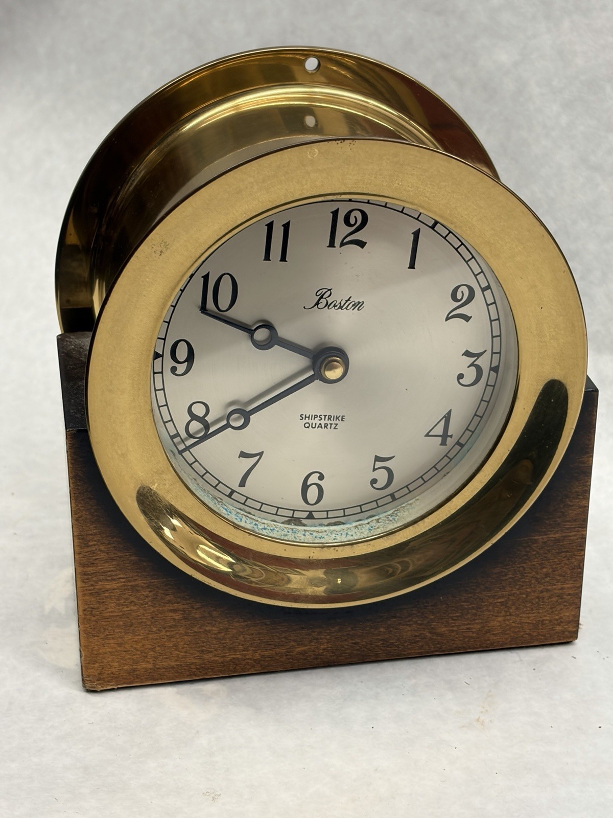 Boston Ship strike Quartz Clock, SOLD AS IS