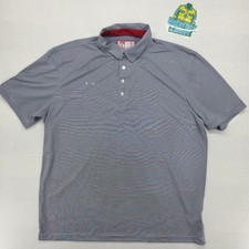 Oobe Polo Shirt Mens XL Gray Chick-fil-A Hydrochill Employee Work Uniform EUC