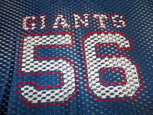 VINTAGE Lawrence Taylor #56 New York Giants CHAMPION Crop Top Jersey YOUTH Large - Picture 6 of 8
