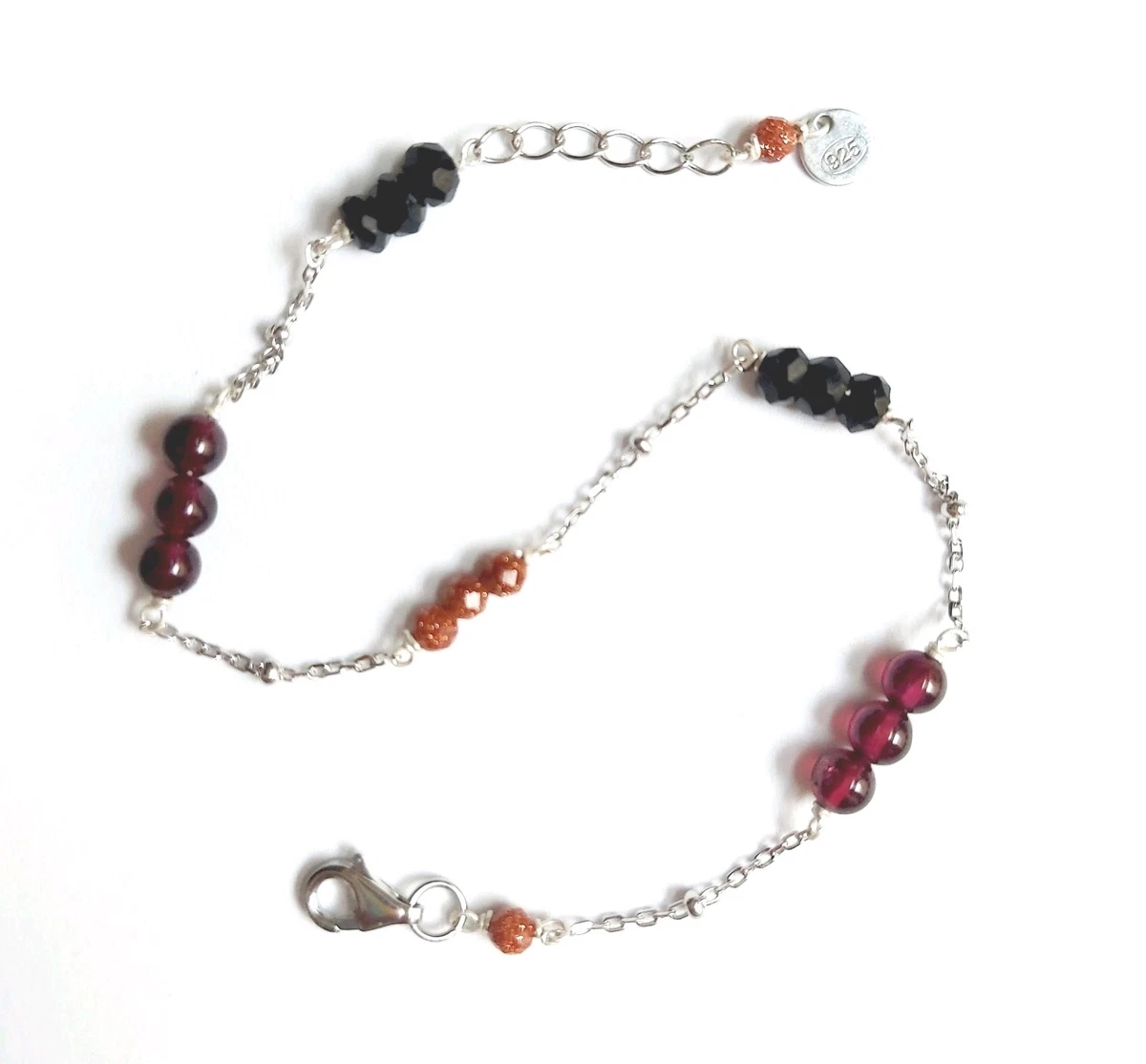 Argento gemma bracciali Lapis pietra di luna topazio argento e gemma gioielleria