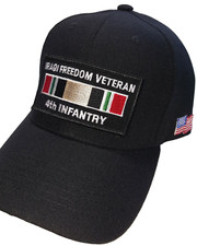 U.S. ARMY - IRAQI FREEDOM VETERAN 4TH INFANTRY DIVISION - Ball Cap BLACK
