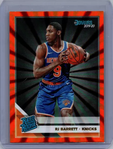 2019-20 Donruss RJ Barrett Holo ORANGE LASER #203 RATED ROOKIE