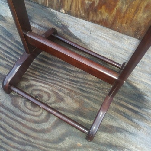 Valet Butler Stand Clothes Suit and Tie Rack Stand Change-Tray Vintage - Picture 5 of 5