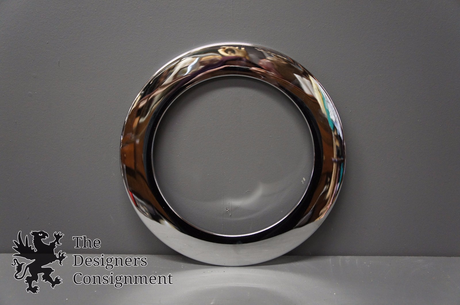 Large Cylindrical Glass Hurricane Candle Holder W/ Chrome Base Cover 18