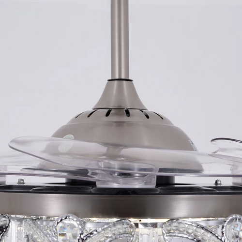 42" Ceiling Fan With Crystal Accents & Remote Control - Picture 11 of 12