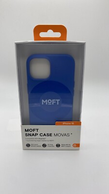 MOFT Magnetic Case für iPhone 15 kompatibel mit MagSafe, MOVAS Vegan Leather Ca