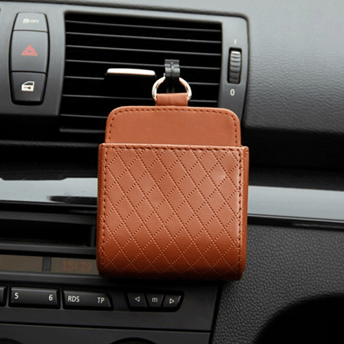 Car Air Vent Dashboard Organizer Box Holder Storage Bag Phone Holder Accessories - Picture 11 of 19