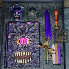 Purple Eye Tyrant Notebook Gift Set | Handmade Notebook, Sketchbook, Diary