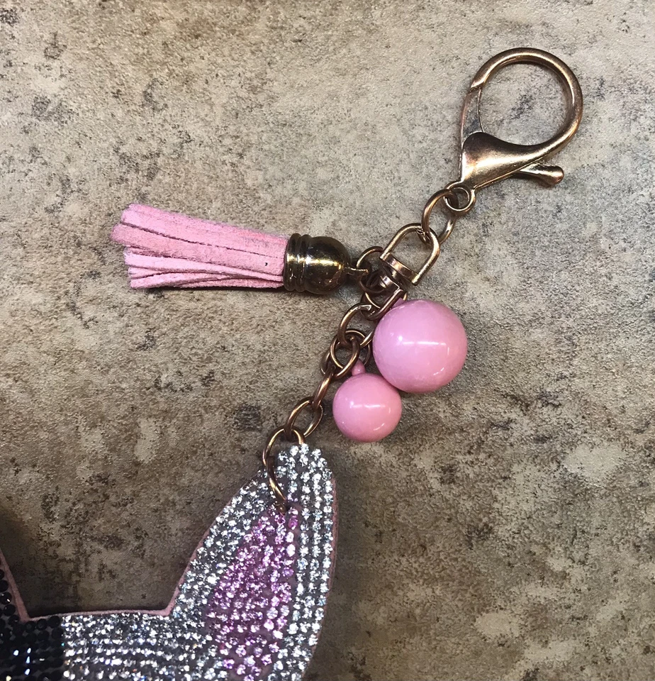 Chihuahua Keychain Pink Black - Image 2 of 4