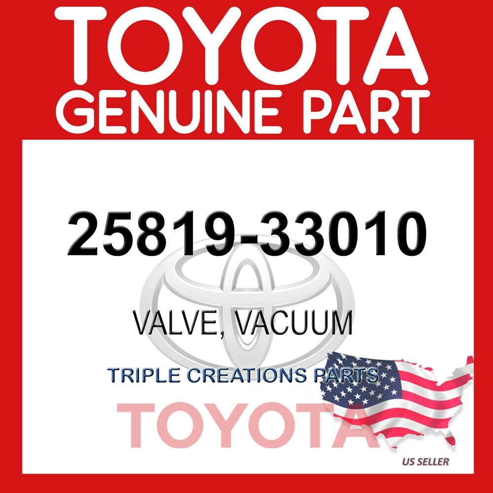 2581933010 Genuine Toyota Valve Vacuum 25819-33010 OEM | eBay