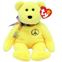 Ty Beanie Babies BäR 🐻 Peace Ii 🐻 Reg. Ca. 20 Cm Limitierte Edition
