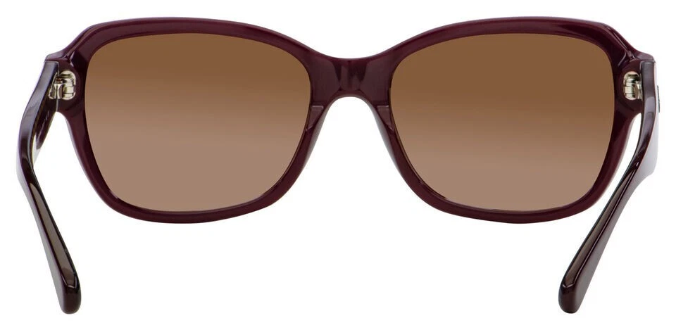 Gafas de sol Coach para mujer HC8232 550913 Oxblood cuadradas marrón degradado 56-17-140 mm Foto 3 de 3