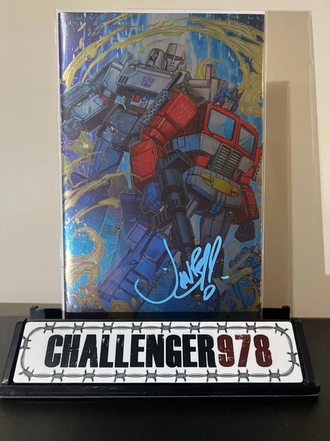 TRANSFORMERS #1 SIGNED Jonboy Meyers FOIL VIRGIN Fan Expo Exclusive