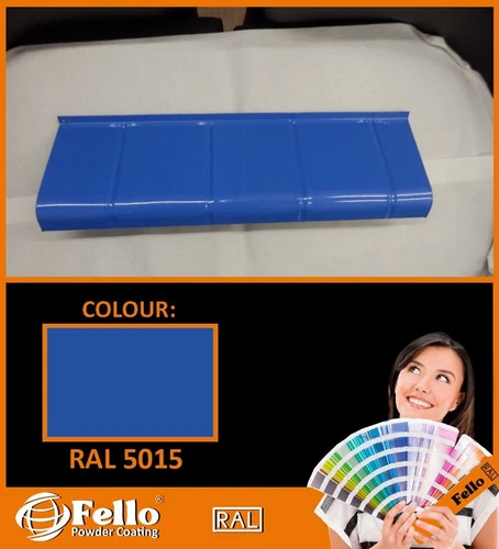 FELLO Powder Coating Powder Paint RAL 5015 Sky blue gloss 5KG POLYSTER