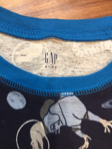 GAP KIDS BOYS SLEEPWEAR PAJAMAS PJ'S SET REX ASTRONUT EARTH SIZE 14 NEW - Picture 3 of 5