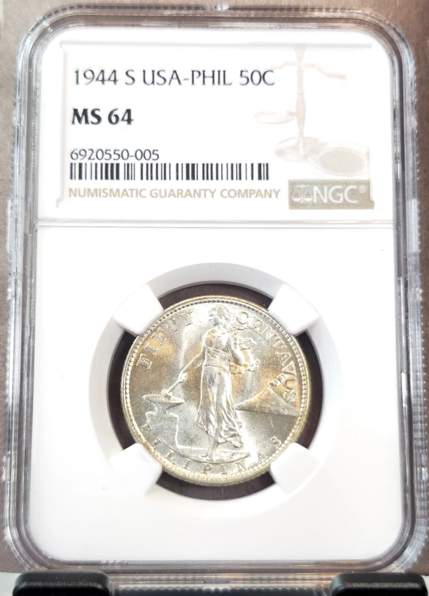 Silver NGC Grade MS 64 U.S. Philippine Coins (1898-1946) for sale