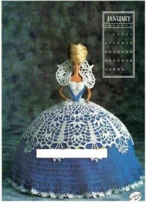CROCHET FASHION DOLL DRESS AN ORIGINAL BY ANNIE - JANUARY