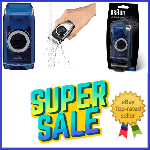Braun M60B Mens Mobile Shave Travel Pocket Battery Foil Razor Shaver