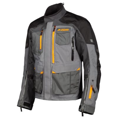 KLIM CARLSBAD ASPHALT ORANGE LAMINIERT GORETEX WASSERDICHT MOTORRADJACKE