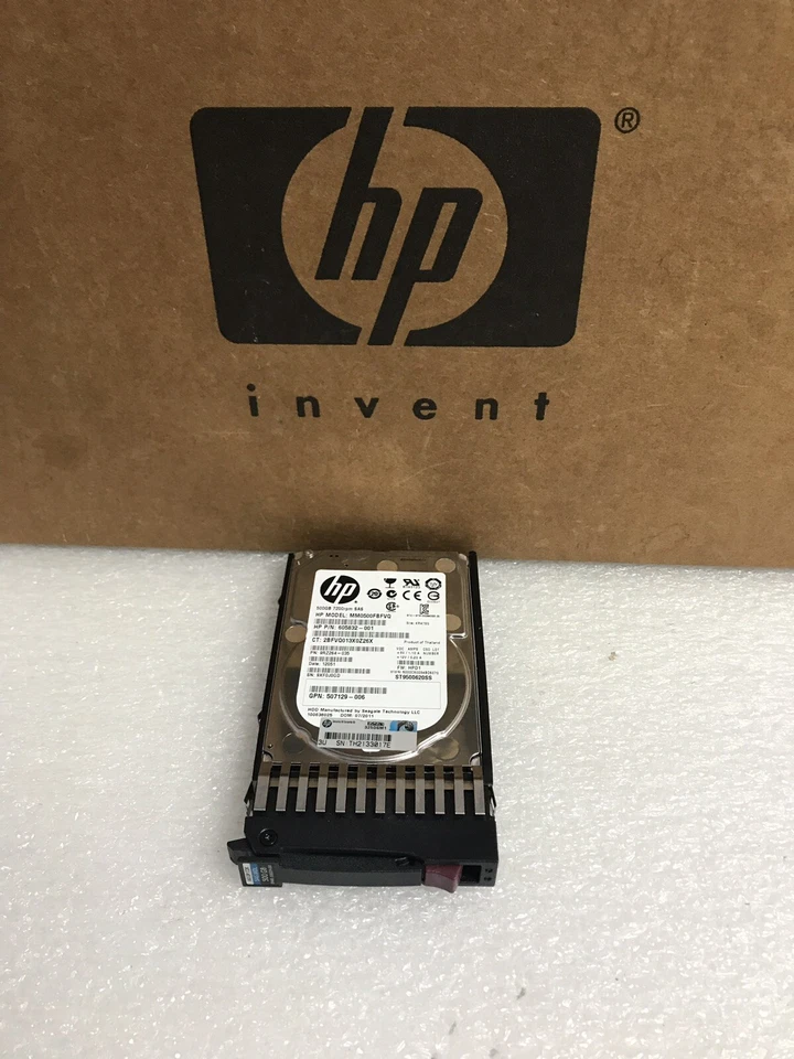 HP MM0500FBFVQ 605832-001 500GB 2.5" 6G DUAL PORT 7.2K SAS MDL HARD DRIVE G6 G7 - Image 3 of 3