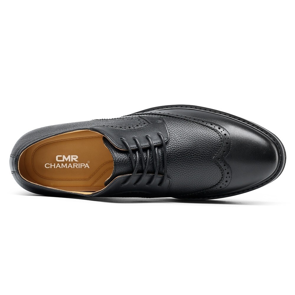 US10 CHAMARIPA 8CM/3.15NCH ELEVATOR dress shoes men HEIGHT INCREASE OXFORD CHAMARIPA Elevator Shoes For Men Height Increasing Dress  main image 4