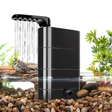 hygger 3-in-1 Water Circulation Turtle Reptile Filter for 5 to 30 gallon 150GPH