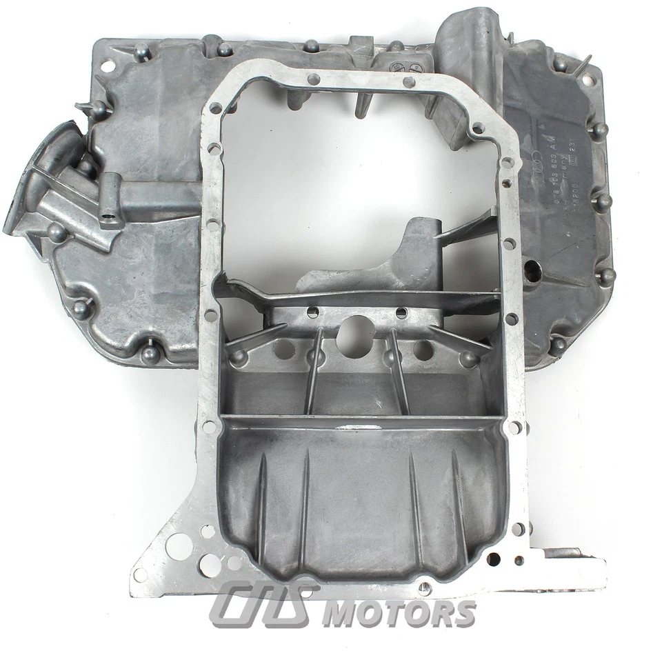Engine Oil Pan Upper for 98-05 Audi A4 A6 Cabriolet VW Passat 2.8L 078103603AM Foto 2 de 4