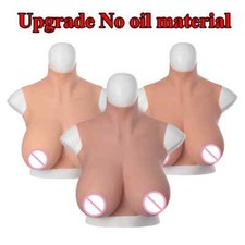 Plus Size No Oil Crossdressing Breast Forms Fake Silicone Breast Forms Huge Boob