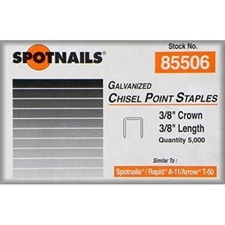 Spotnails 85506 3/8" Staples - Fits Arrow T50 Rapid A-11 (100,000) 3/8" Crown