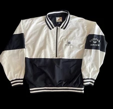 Cutter & Buck Size Large Quarter Zip Golf Jacket Navy & White Seattle Promo Logo