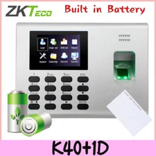 ZKTeco K40 ID Card USB Biometric Fingerprint Time Attendance System In Battery