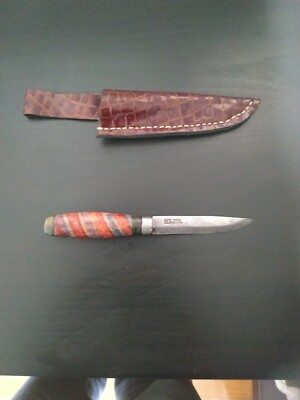Hunting handmade knife, Swedish Blade Mora Wooden Handle