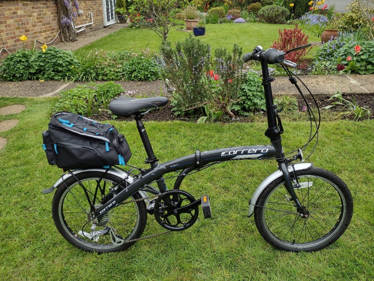 Carrera Intercity Unisex Folding Bike Black Folding Bikes 4U