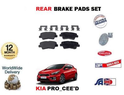 FOR KIA PRO CEED 1.6 1.6TD  2013- NEW REAR BRAKE PADS SET