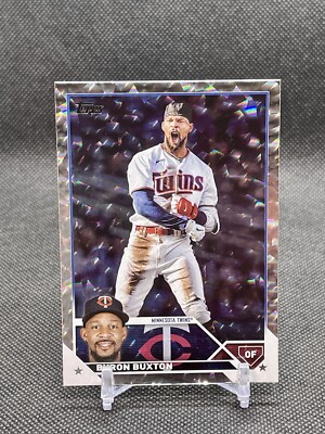 2023 Topps Series 1 Byron Buxton Super Box Collector s Silver Foil SP #50 Twins