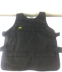 Cybertek CTK Black Padded Vest Sz 2XL Tactical Paintball Airsoft
