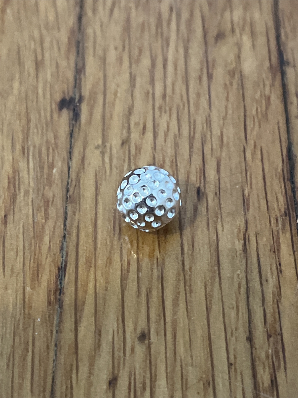 TIFFANY & CO. STERLING SILVER GOLF BALL SCREWBALL FOR GOLF KEYRING