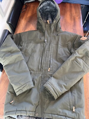 Fjallraven Skogso Padded Jacket Mens in Laurel Green Size Medium UK