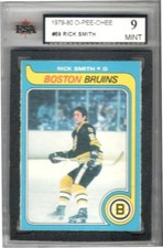 1979-80 O-Pee-Chee #59 Rick Smith | KSA GRADED MINT 9 | Boston Bruins