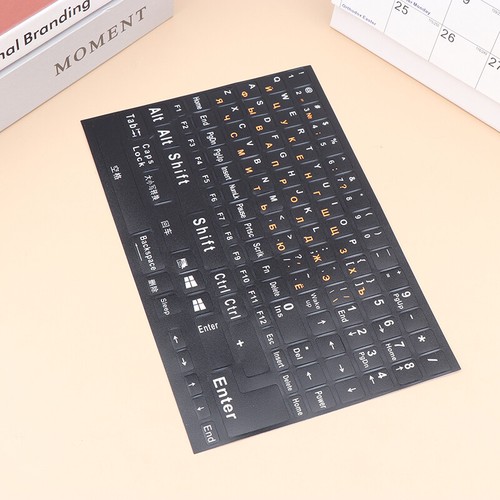Full Size Russian Keyboard Stickers Letter Alphabet Layout Sticker Key Stickeya - 第 2/13 張圖片