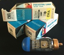 LOT OF 3 SYLVANIA CWA PROJECTOR LAMPS : NEW OLD STOCK : 750W - 120V