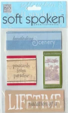 MAMBI Soft Spoken 3D stickers TRAVEL Vacation Theme 92820 Fast FREE Shipping!