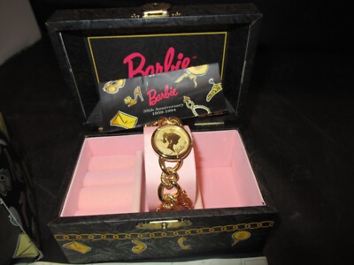 Fossil Mattel Charmed Barbie Watch Fossil Barbie Watch & Charming Bracelet, Vintage #13489  main image 4