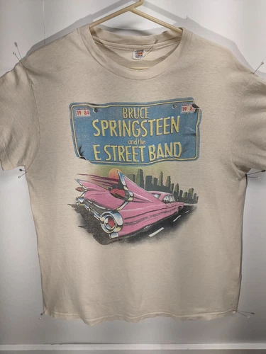 Bruce Springsteen Tour T-Shirt "BORN IN THE USA" 198 1980s vintage concert t-shirt, vintage, size XL, single stitch, B+ condition