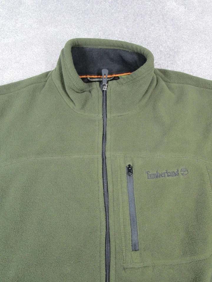 Timberland Vest Womens Xl Green Full Zip Hiking Fleece - Image 2 of 4