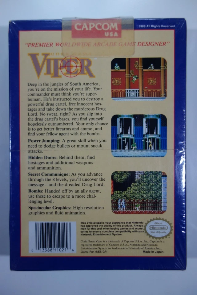 Code Name: Viper (Nintendo Entertainment System, 1990) - Factory Sealed - Image 2 of 4