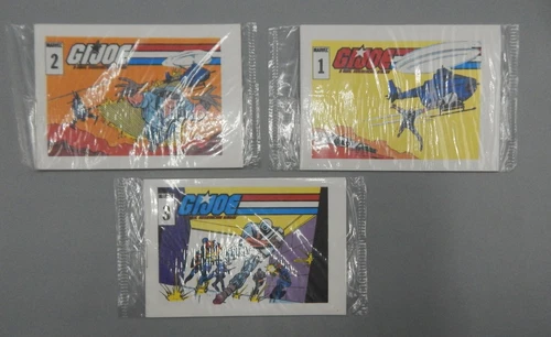 Vintage 1985 Hasbro GI Joe ACTION STARS cereal MINI COMIC Complete SET of 3 ARAH