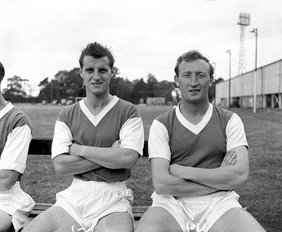 Billy Baxter and Larry Carberry Ipswich Town 1960s Historic Old Photo